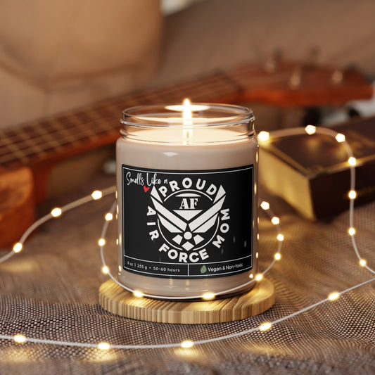 Proud AF Air Force Mom Candle, Proud USAF Mother Gift, Gift For Air Force Mom, Air Force Grad Candle, Us Air Force Mom Candle, Vegan Candle