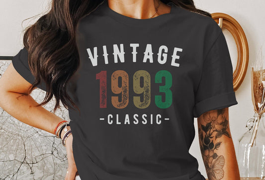 Vintage 30th Birthday T-Shirt, Retro Birthday Shirt, 30th Birthday Shirt, 30th Birthday Gift for Women, Tee for Women, Gift for her