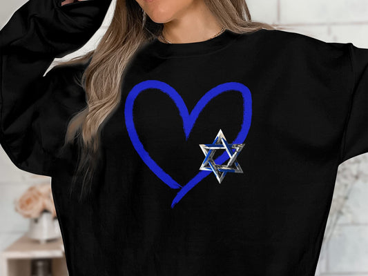 Israel Support T-Shirt, Pro Israel Tee, Israel Flag T-Shirt, Jewish Shirt, Israeli Flag Tee, Shabbat Shirt, Jewish Gift, Star of David