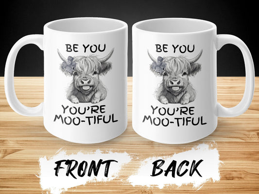 Highland Cow Coffee Mug, Funny Coffee Cup, Cow Lovers Gift, Scottish Cow, Highland Cow Gift, Farm Mug, Cow Gift For Women, Cow Lover Gift