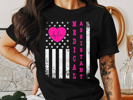 Cute Medical Assistant Heartbeat Sweatshirt, Grunge Style Medical Assistant Sweatshirt, Cute Nurse Hoodie, Grunge Healthcare Shirt