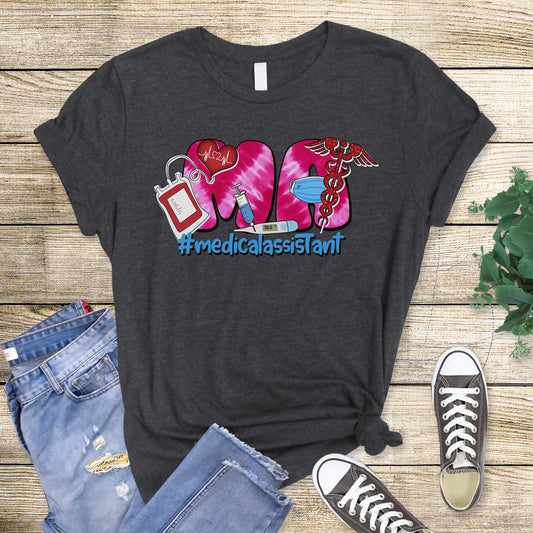 Cute Medical Assistant Shirt, Fun Unisex Style Medical Assistant Sweatshirt, Cute Nurse T-Shirt, Healthcare Shirt Gift, MA Everyday Shirt