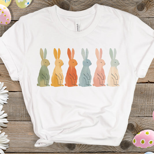 Boho Easter Bunny TShirt, Cute Bunny Sweatshirt, Spring Easter Shirt, Cute Easter Gift, Natural Style Easter Shirt, Kids Easter Shirt