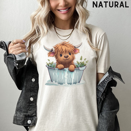 Highland Cow Shirts, Highland Cow Sweatshirt, Spring Highland Cow, Cow Lover Hoodie, Highland Cow Gifts, Cowgirl Shirt, Cute Western Shirt